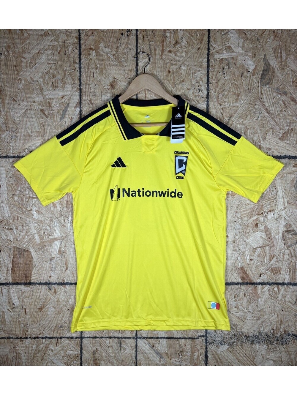 Adidas Columbus Crew Nagbe #6 Yellow MLS Soccer Jersey Men’s Large NWT